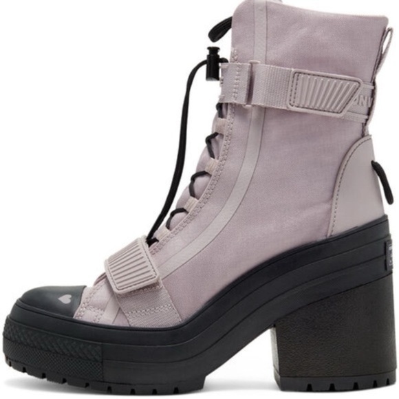 SOLD Converse GR82 XHI 2020 Love Fearlessly Amethyst Grey Purple Platform Boot - Picture 4 of 16
